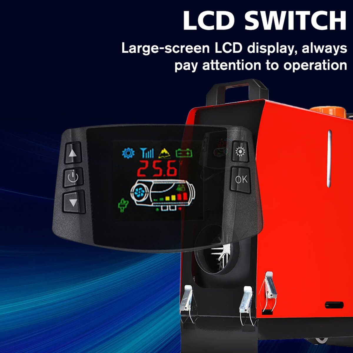 A17 LCD Switch Remote Control, Heater Accessories Hcalory