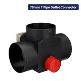 Aazon.co: Heater Pipe Ducting Connector Y Branch T-Piece Diesel Heater Air Vent Duct Connector - View #10