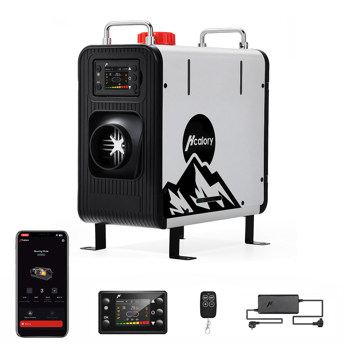 hbs2-diesel-heater-station-2-8kw-12v-energy-saving-foldable-handle-front-view-eu-plug