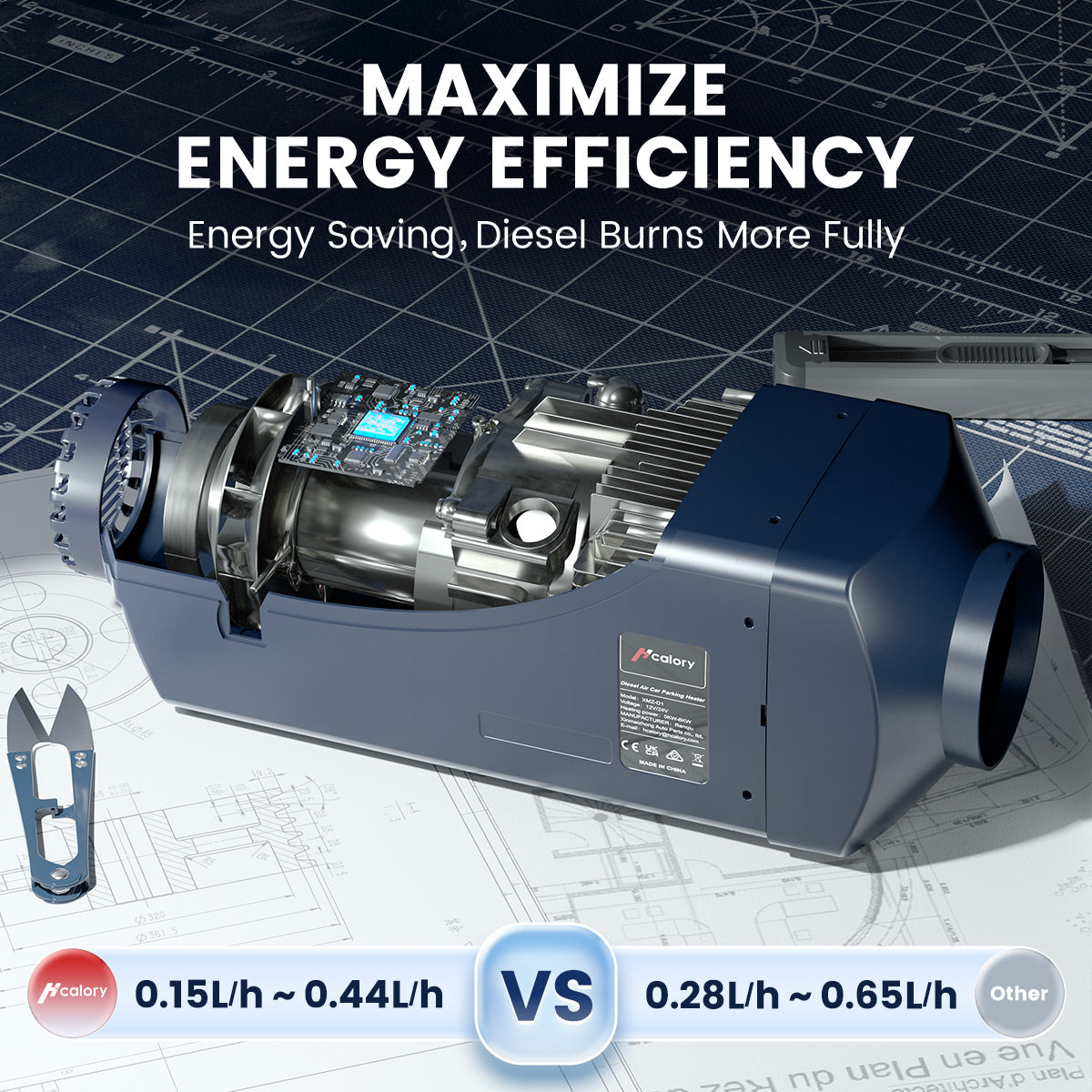 hbu1s-diesel-heater-unit-1s-12v-higher-fuel-efficient-maximize-energy-efficiency