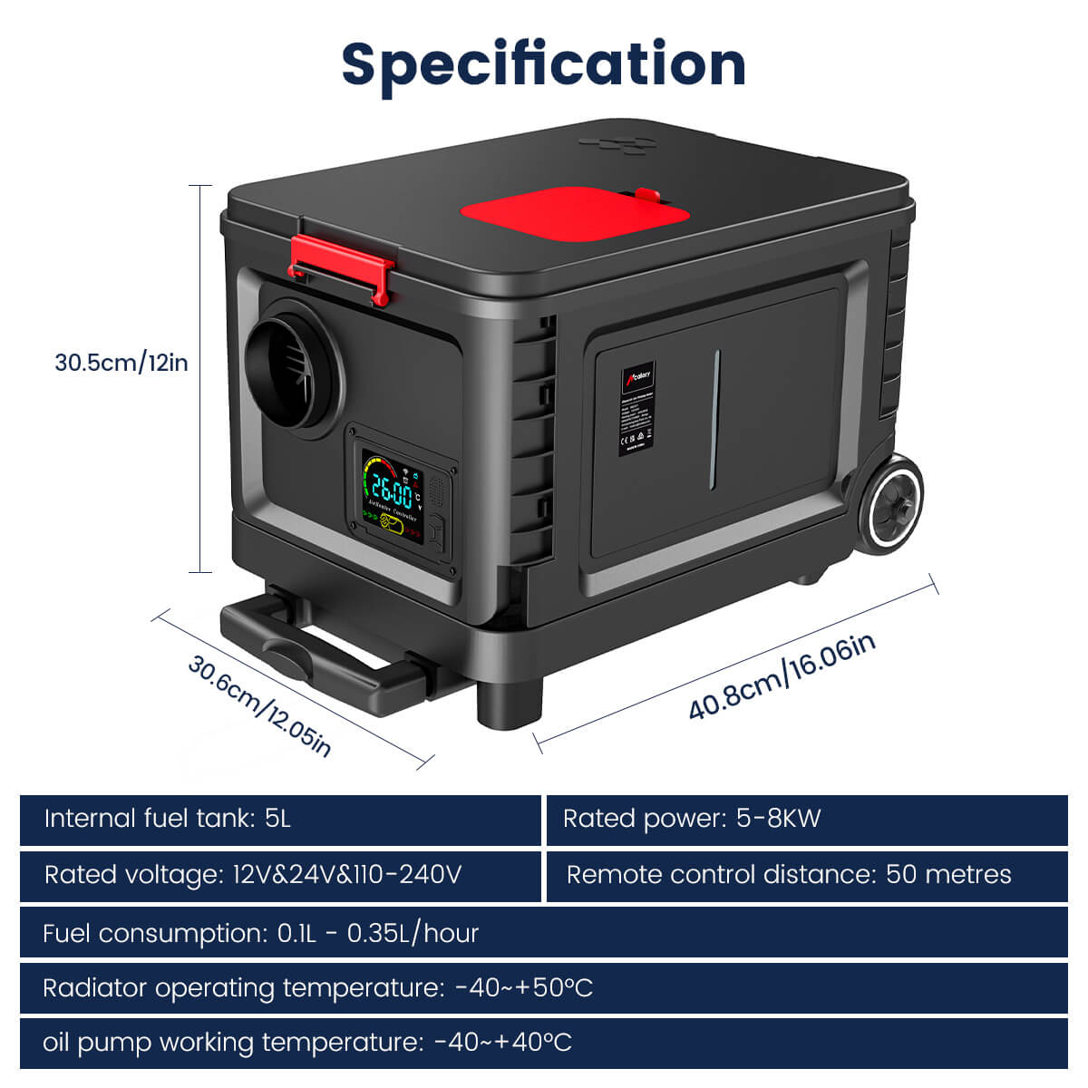 hc-a04-diesel-heater-specification