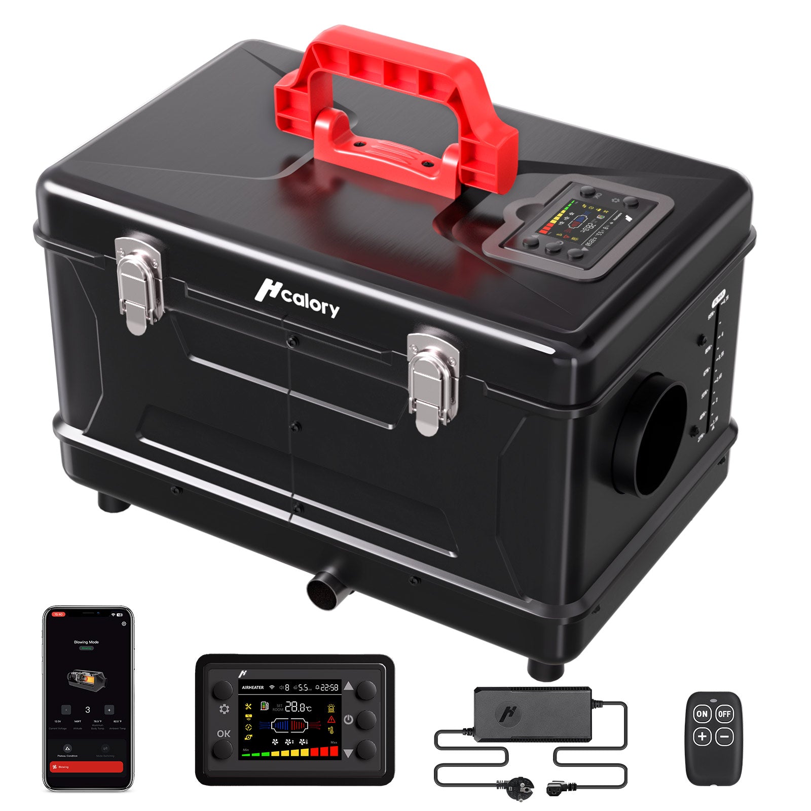 tc2s-diesel-heater-toolbox-compact-2s-upgraded-5l-all-in-one-bluetooth-front-view-eu-plug-black