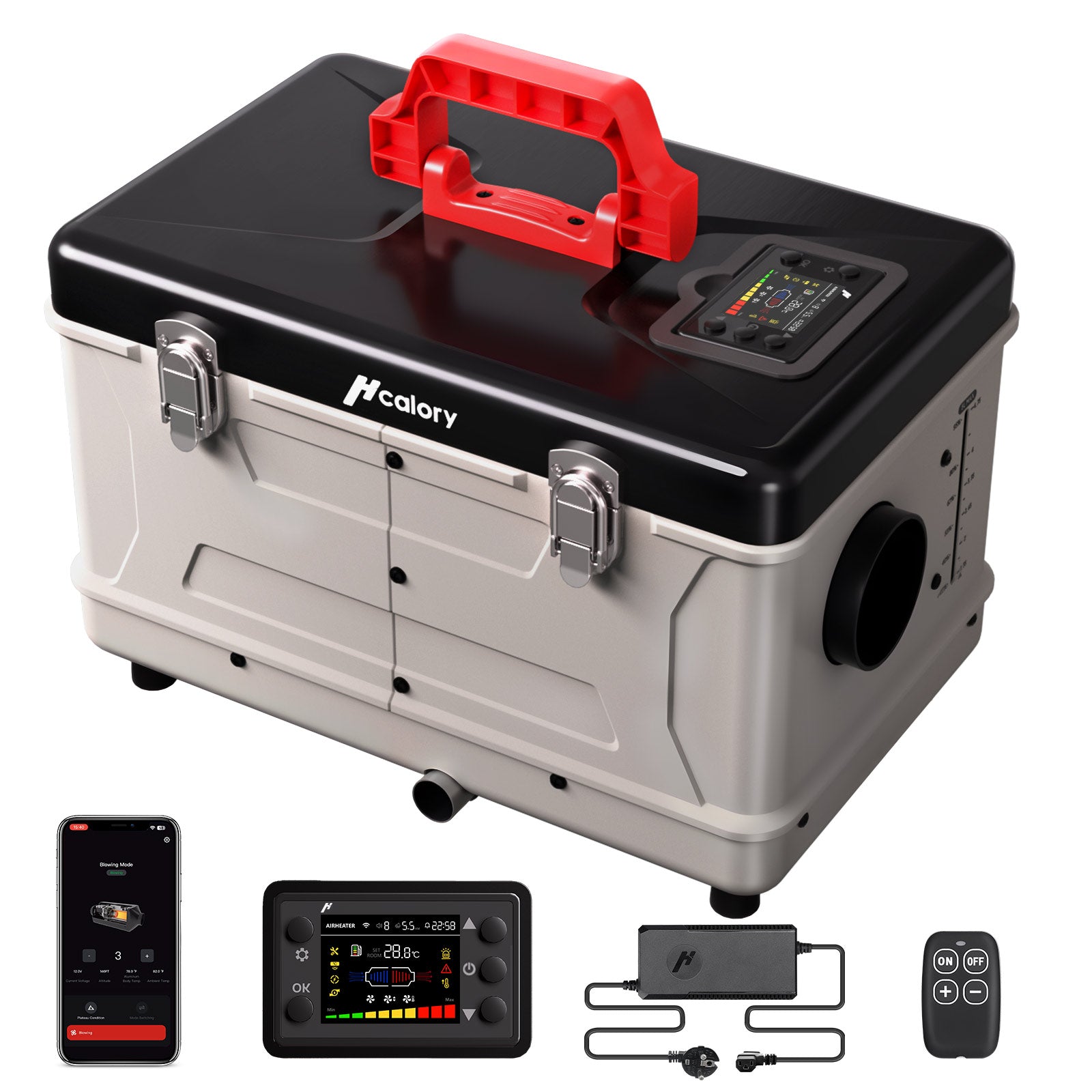 tc2s-diesel-heater-toolbox-compact-2s-upgraded-5l-all-in-one-bluetooth-front-view-eu-plug-gray