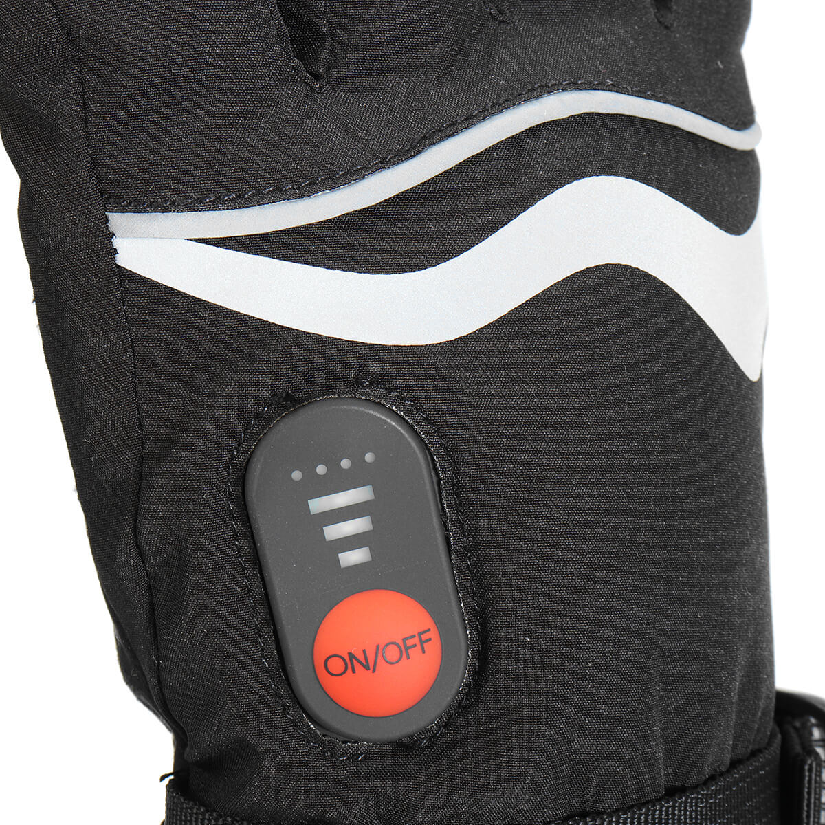 HG-02 Schwarze Elektrisch Beheizte Handschuhe, Wasserdicht Warm 1Paar
