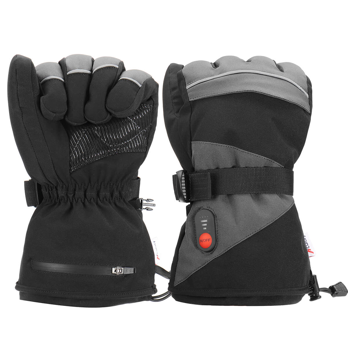 HG-01 Elektrische Erhitzte Handschuhe, Wasserdicht Warm 1Pair Schwarz