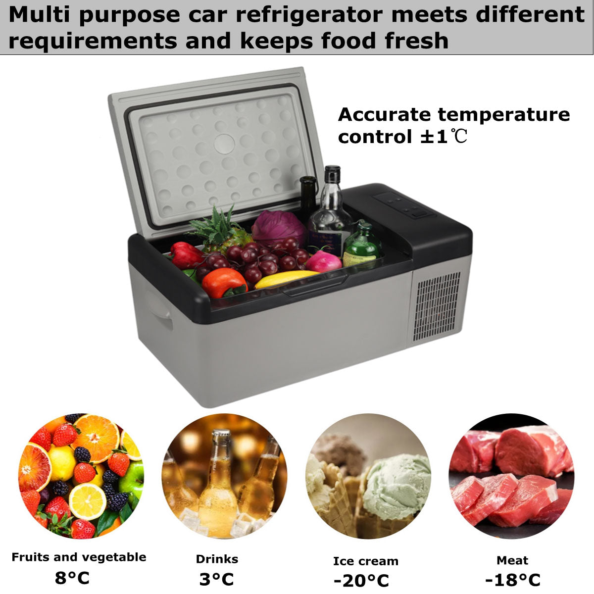 F86 Portable Refrigerator, Electric Compressor Cooler