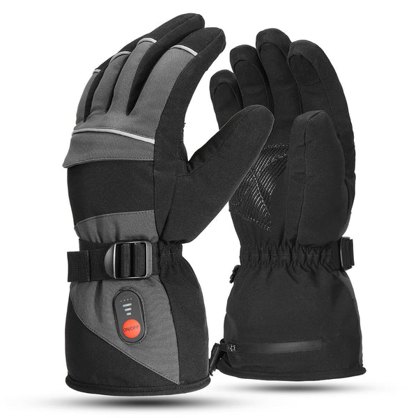 Перчатки с электрическим подогревом HG-01, водонепроницаемые теплые, 1 пара черных