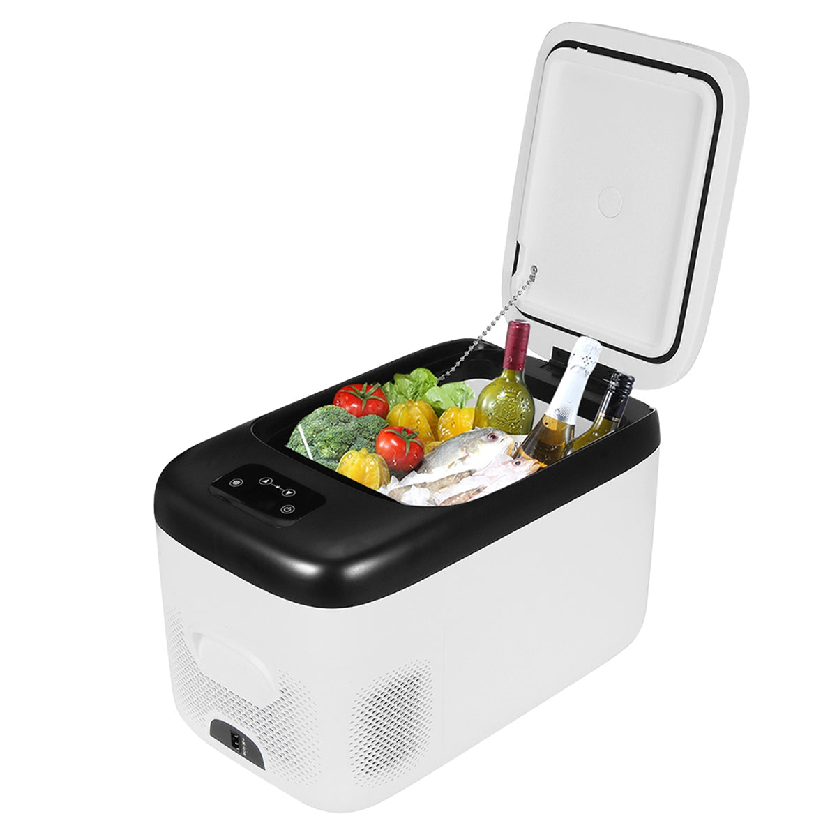 f33-portable-refrigerator-touch-screen-25l-side-view